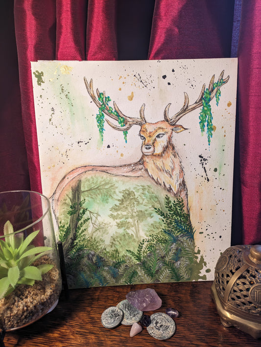 Deer painting