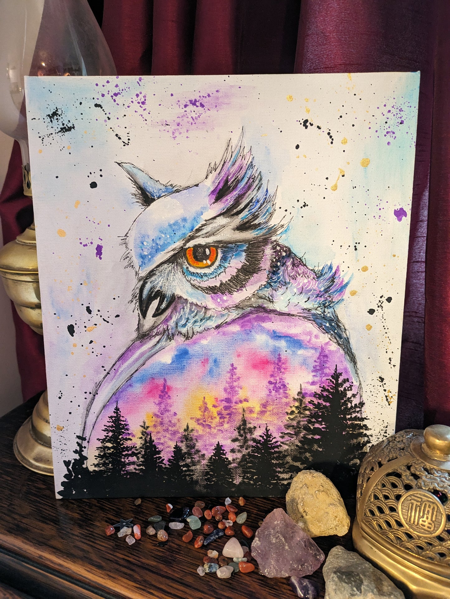 Owl painting