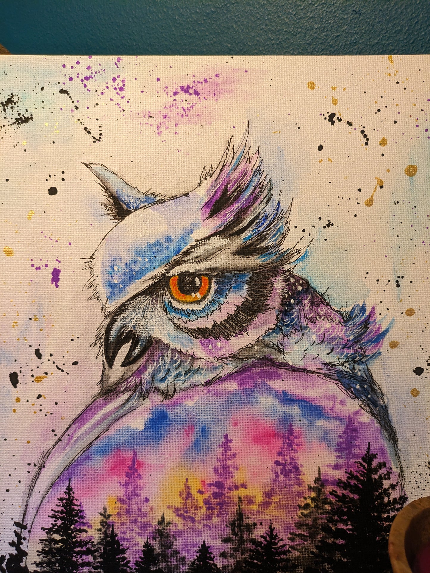 Owl painting